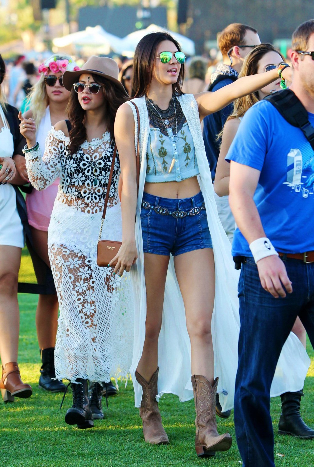 Selena Gomez seethru to underwear with leggy Jenner sisters #75199720