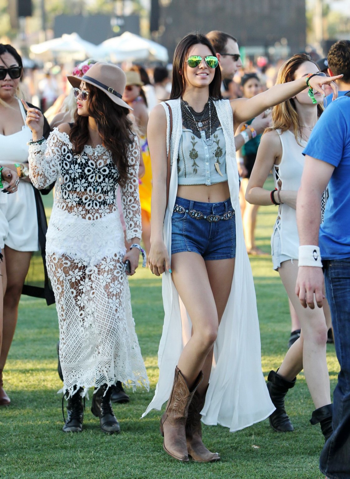 Selena Gomez seethru to underwear with leggy Jenner sisters #75199732