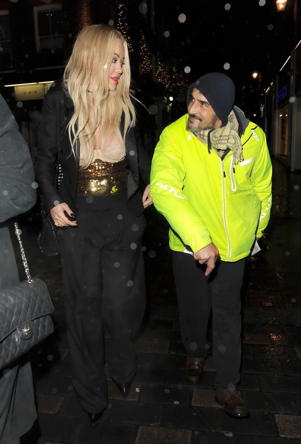 Rita Ora hot nipple peek out in London #75149405