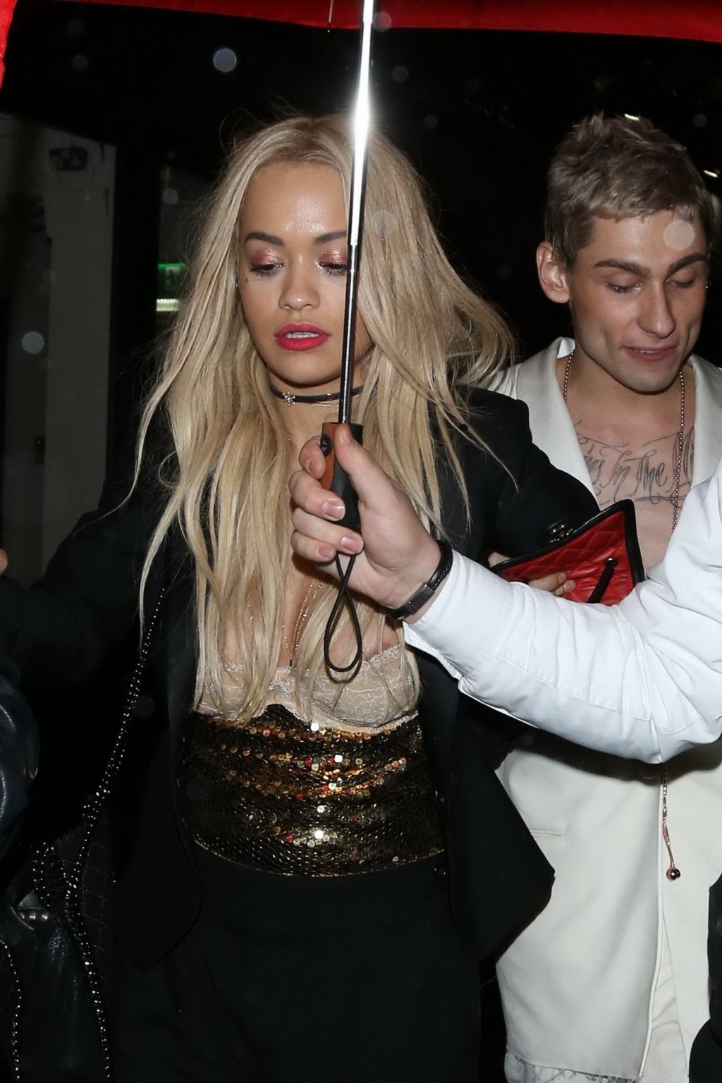 Rita Ora hot nipple peek out in London #75149521