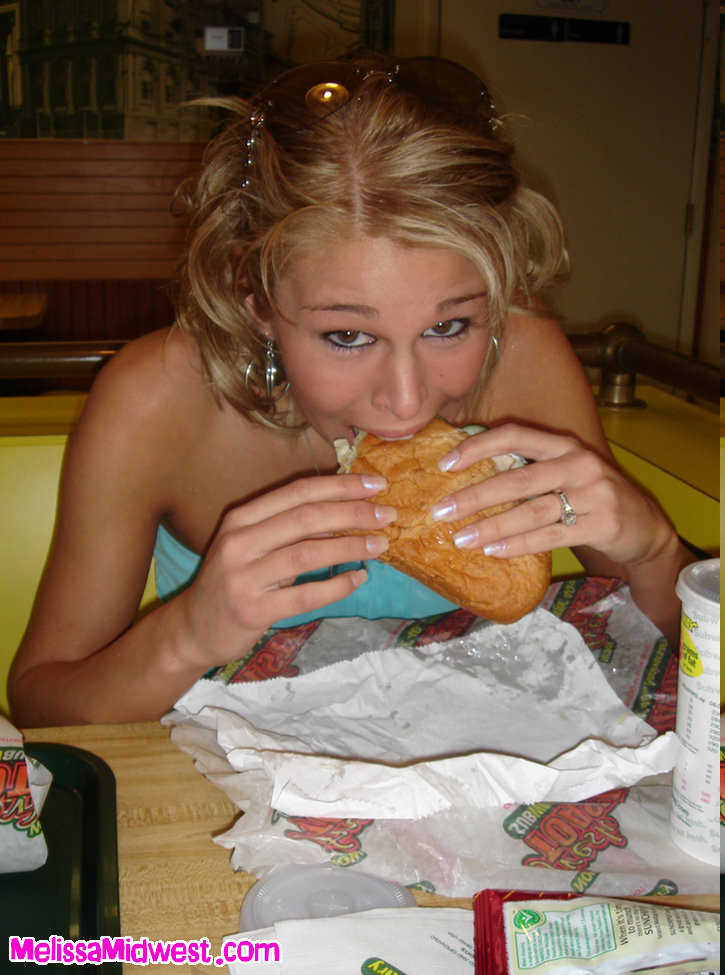 Melissa Midwest getting naked at subway #67555539