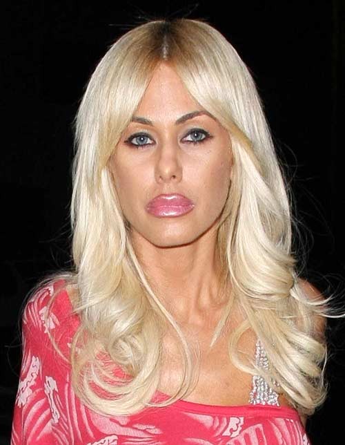 Shauna Sand showing her big tits and panties upskirt paparazzi pictures #75402779