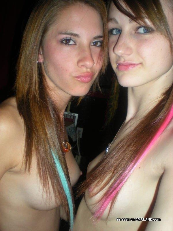 Cute lesbian teen girlfriends selfshooting together #68281354