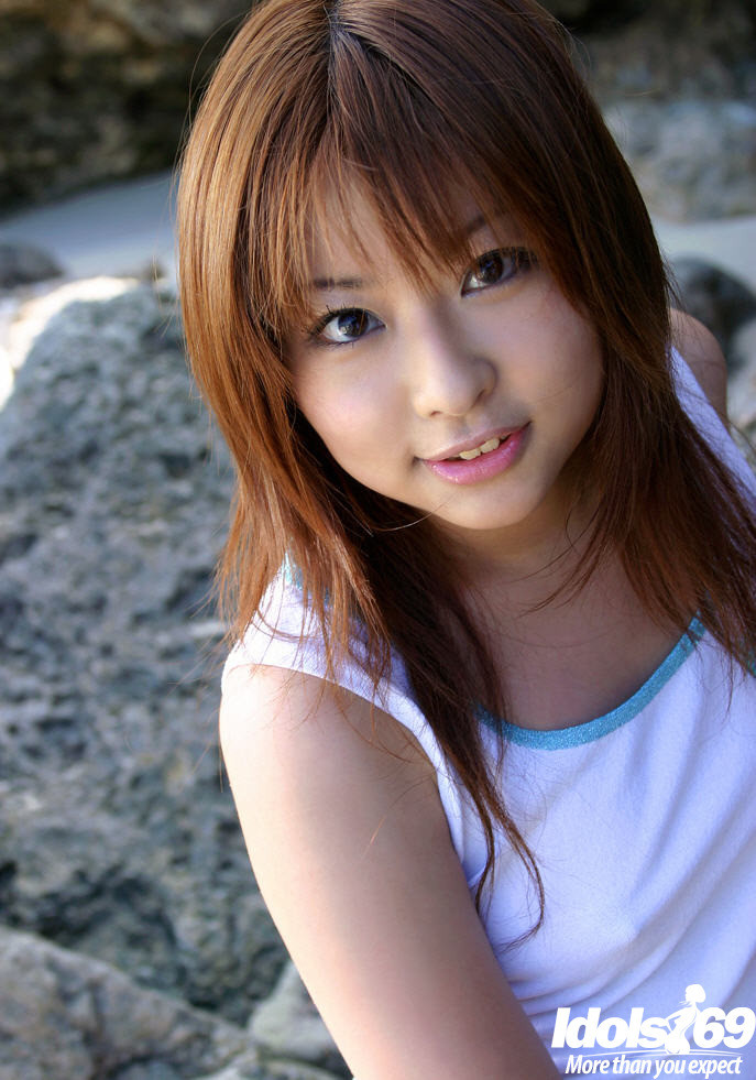Japanese av teen idol Miyu Sygiura on beach #69886625
