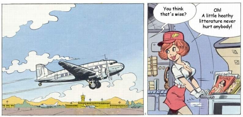 Funny comic adventures the stewardess #69723565