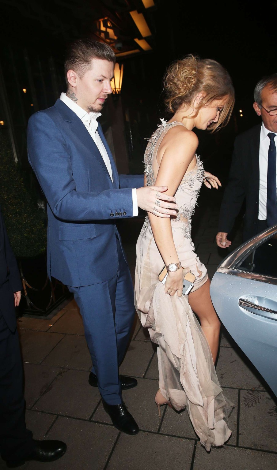 Millie Mackintosh braless wearing revealing transparent dress at Harpers Bazaar  #75181209