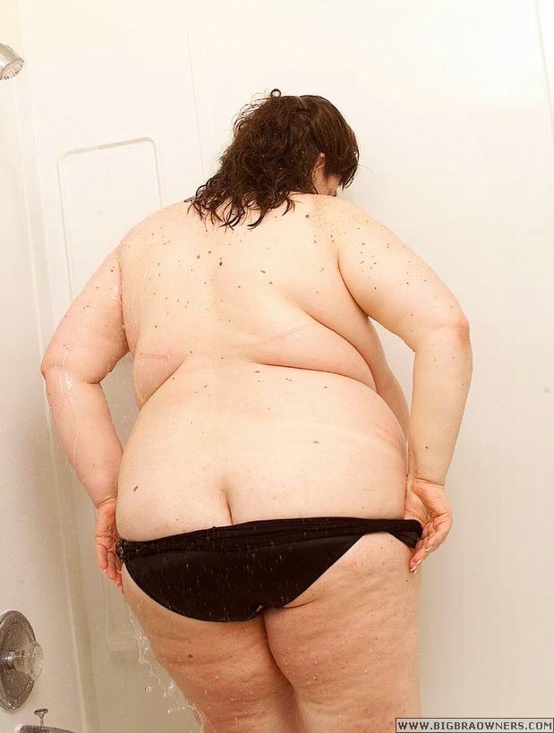 huge fat BBW woman in bikini with big tits #73199757