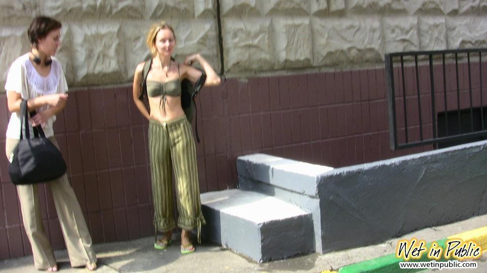 Two chicks don't make it home in time and end up wetting their pants #78594700