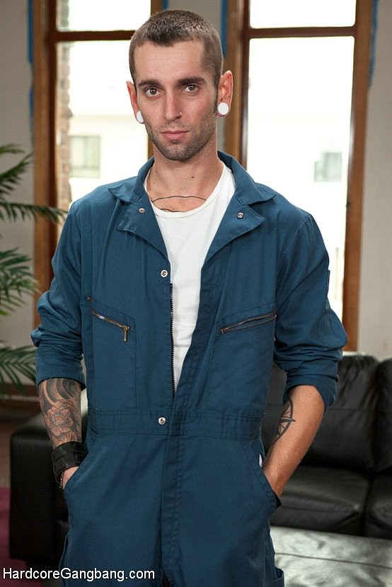 Emma haize strümpfe blond is gangbanged by five factory workers
 #73535615