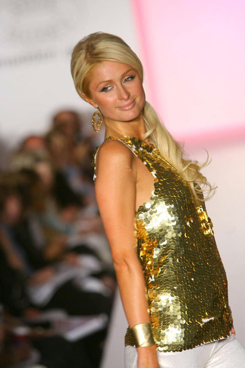 Paris Hilton nipple slip and posing very sexy in lingerie #75436729