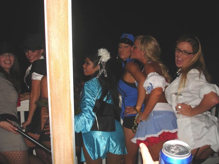 Sorority Chicks Trashed And Drunk At A College Party #76402726