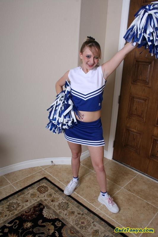 Cheerleader Cute Tanya shows pussy #75469928