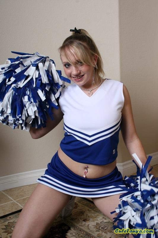 Cheerleader Cute Tanya shows pussy #75469965