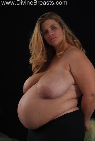 Pregnant amateur plumper dispays her gigantic titties #67455480