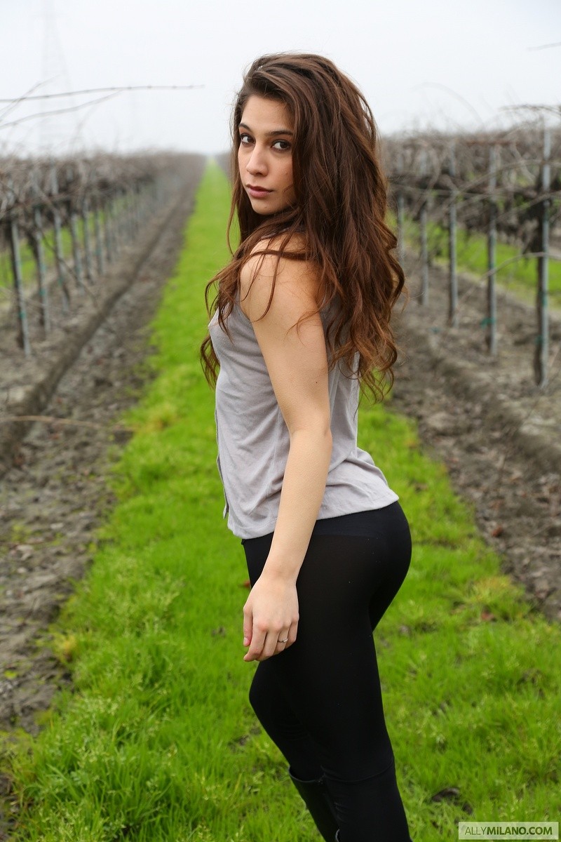 Ally Milano gets naughty at the vineyard #74657525