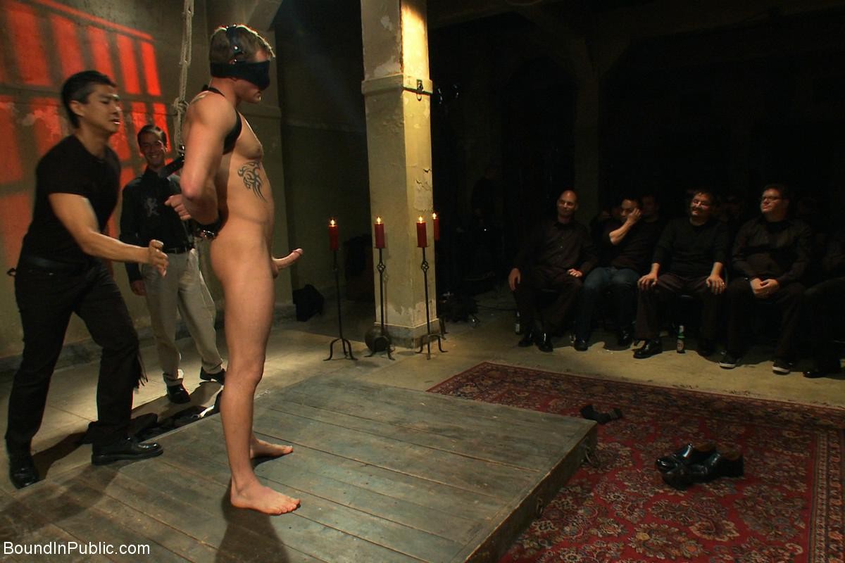 Slave gay gets tied, stripped, abused and humiliated in public #76951510