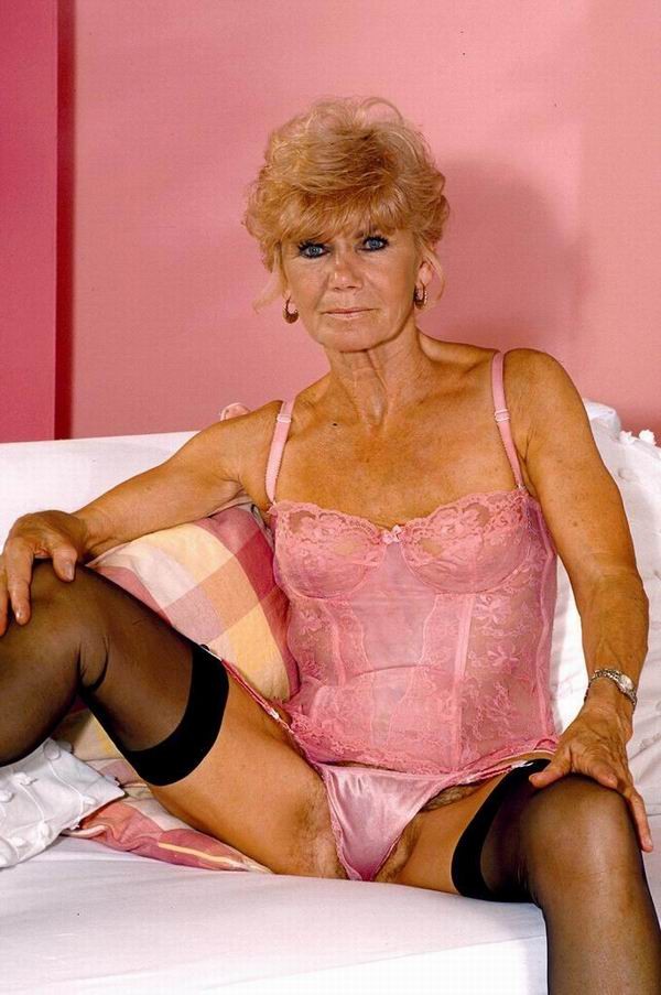 very old granny showing off her hairy pussy #77199080