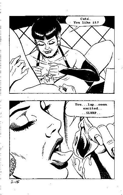 Bande dessinée sur le sexe fétichiste et le bondage lesbien
 #69720791