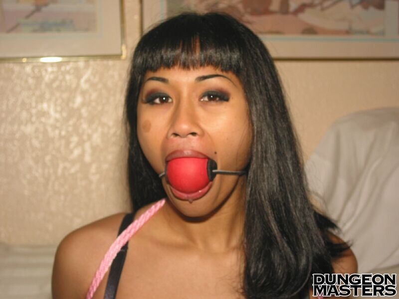 Dragon Lily gets gagged and sexy body tied up with ropes #69873677