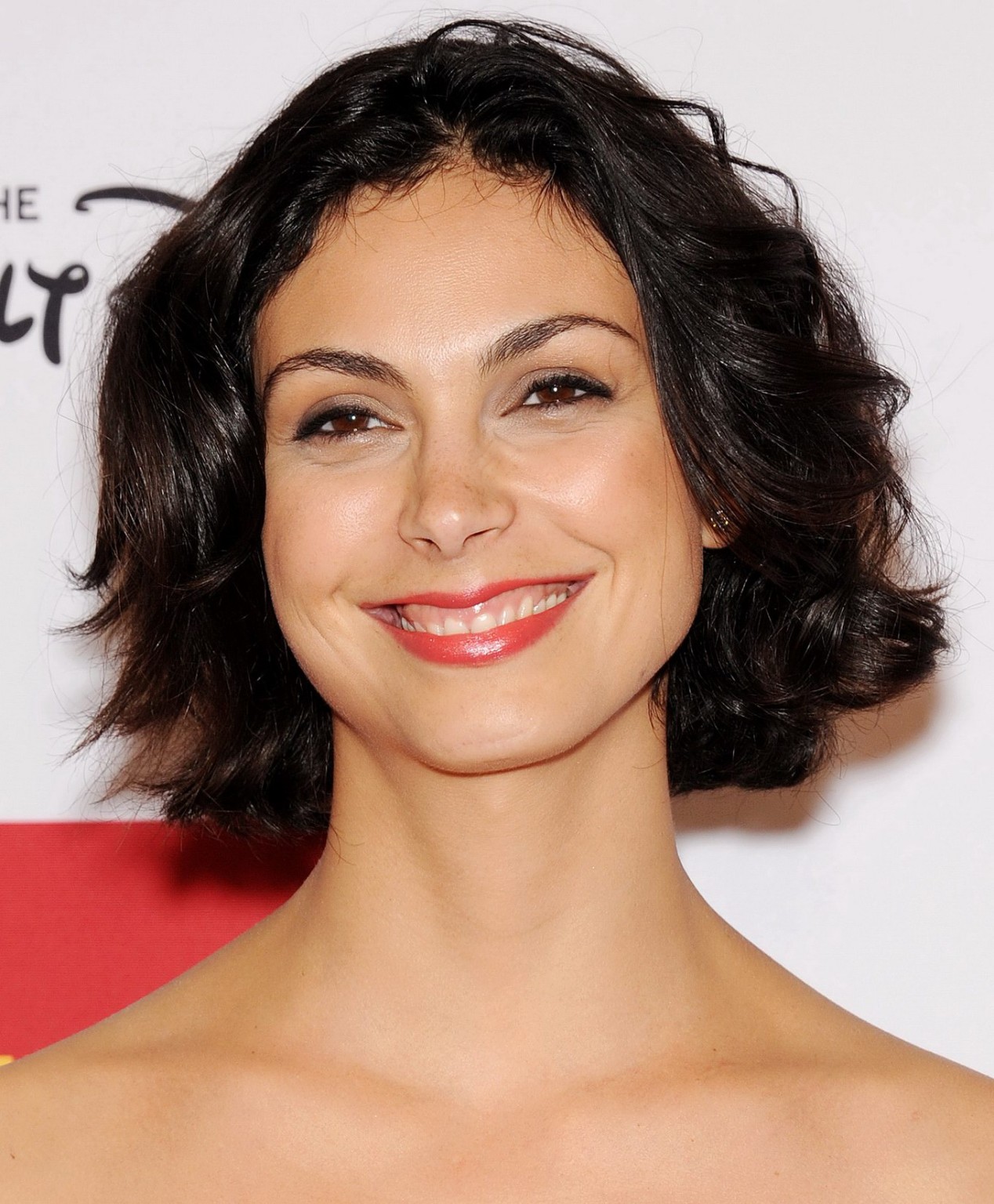 Morena Baccarin busty wearing a strapless black dress at the 10th Annual GLSEN R #75183714
