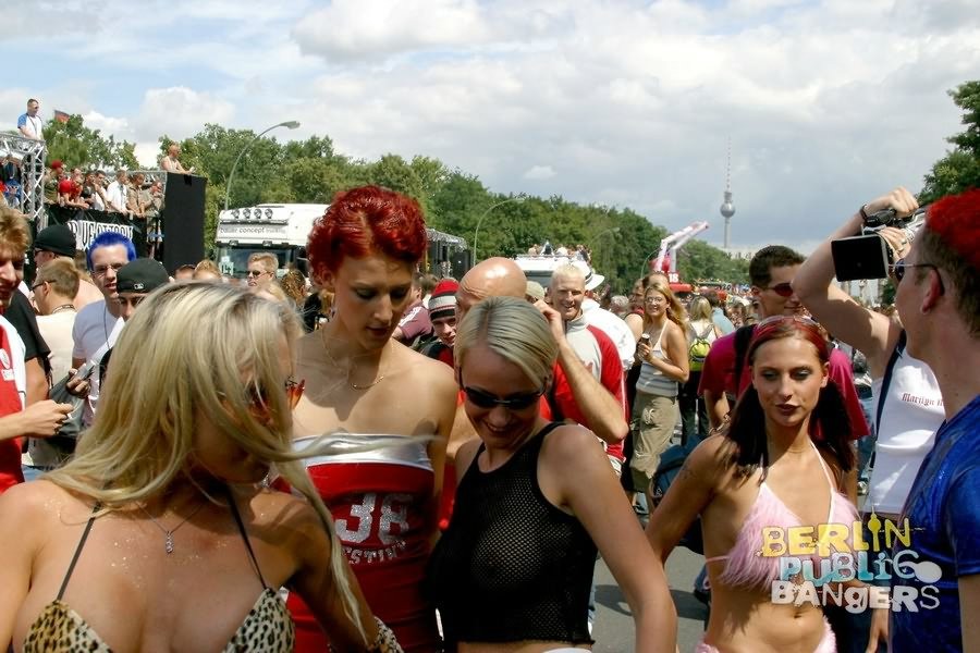 Filthy Sluts Getting Nasty On Public At German Outdoor Fuck Parade