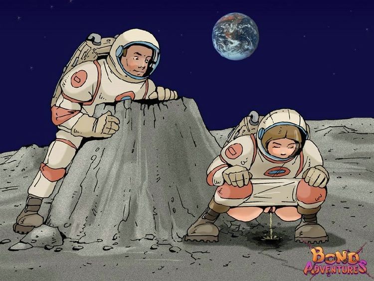 Explorador de la Luna golpea el mango de un martillo en el coño de su compañero
 #69646643