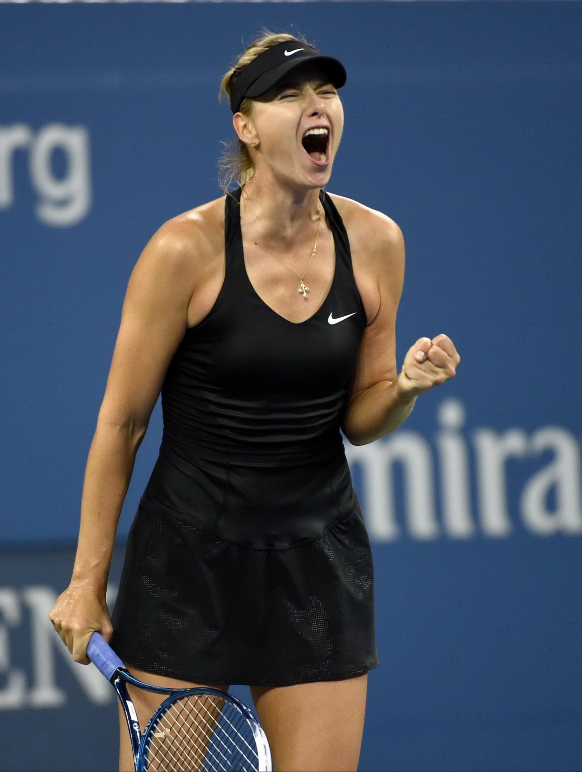 Maria Sharapova en jupe haute à l'US Open de New York.
 #75186878