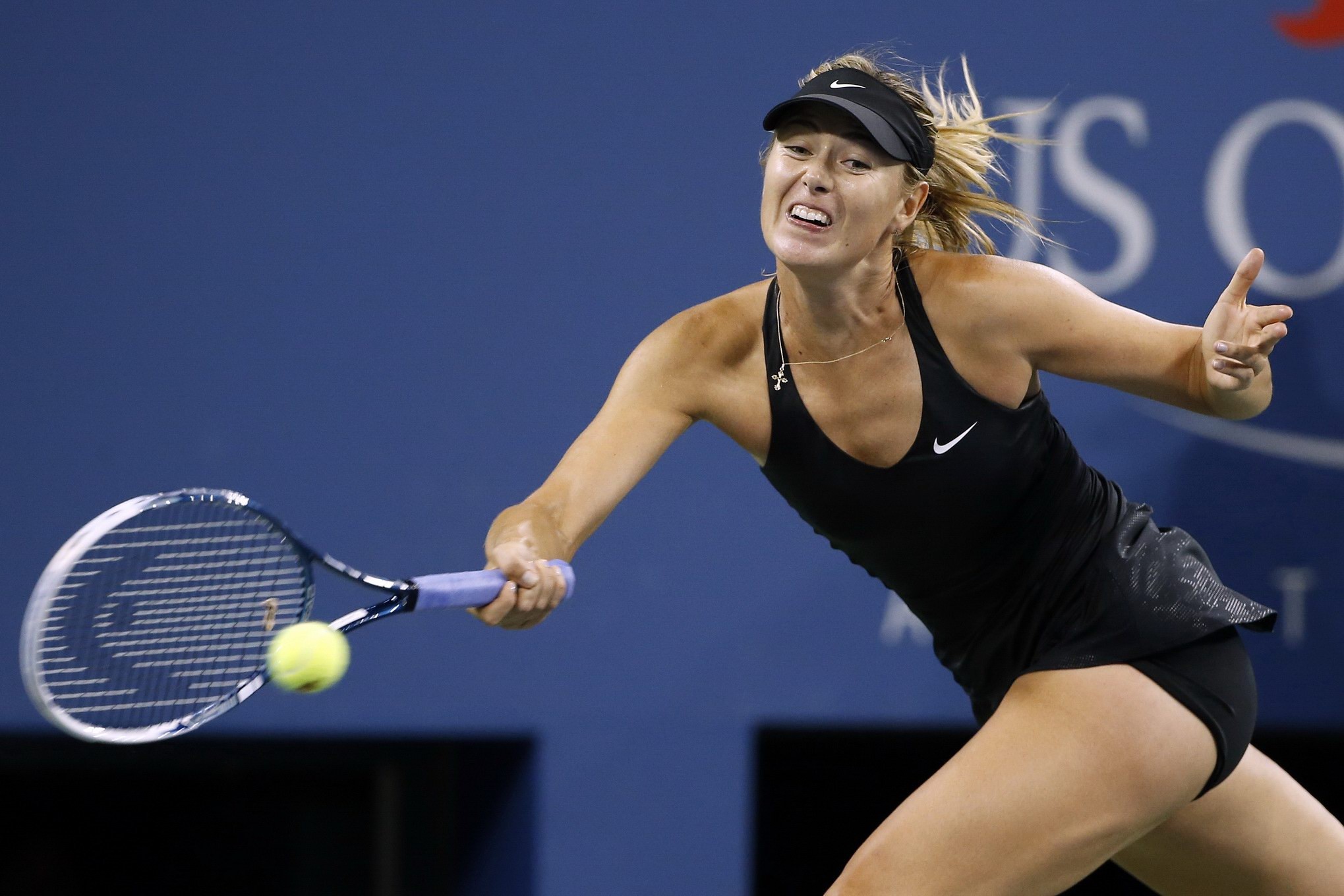 Maria Sharapova en jupe haute à l'US Open de New York.
 #75186946