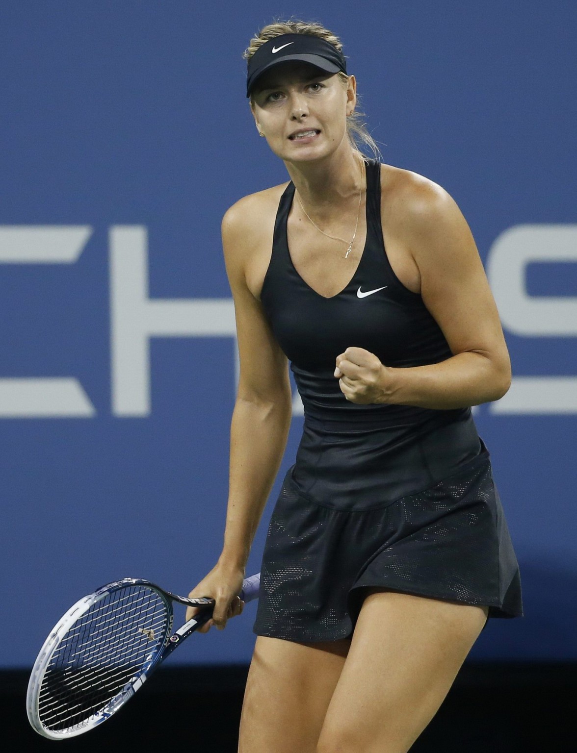 Maria Sharapova en jupe haute à l'US Open de New York.
 #75186978