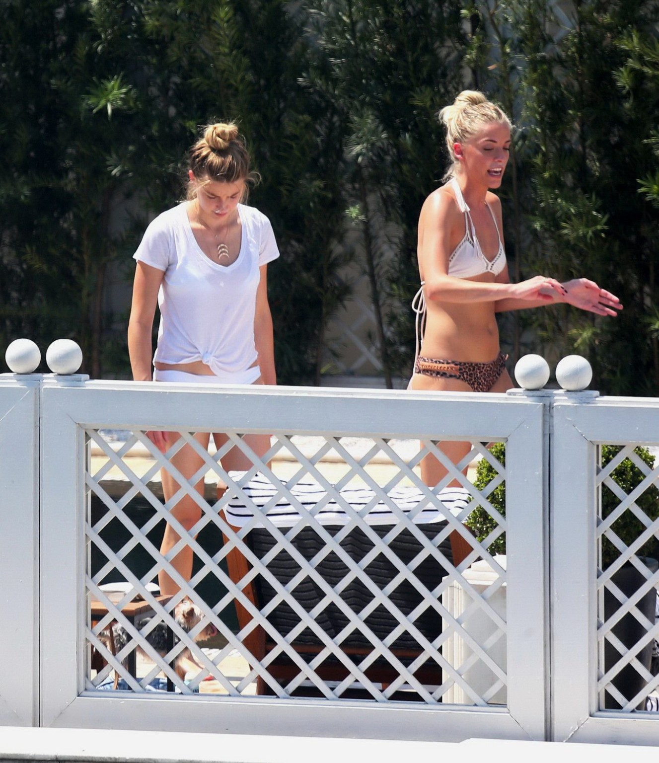 Amber Heard shows off her juicy bikini ass poolside #75152178