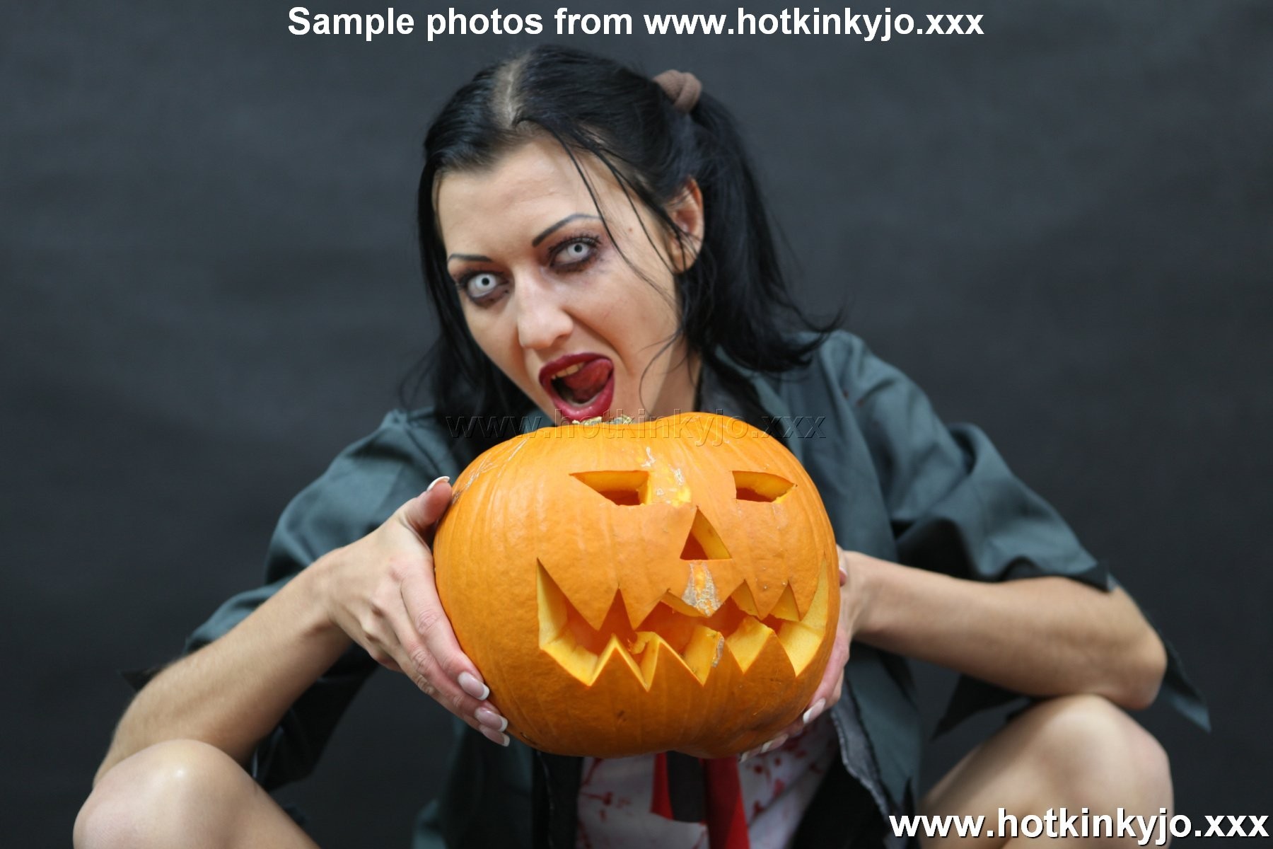 Halloween shoot with Hot Kinky Jo spreading her ass and inserting toys deep whil #68645176