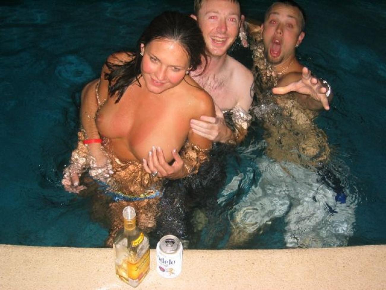 Wet and wild party with drunk hotties #77133489