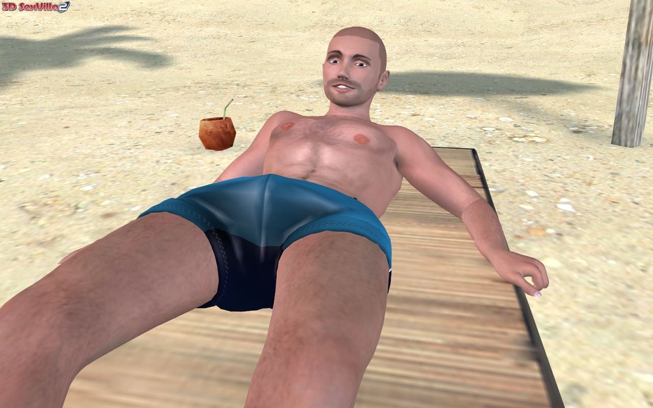 3d animated couple gets kinky at a public beach #69350700