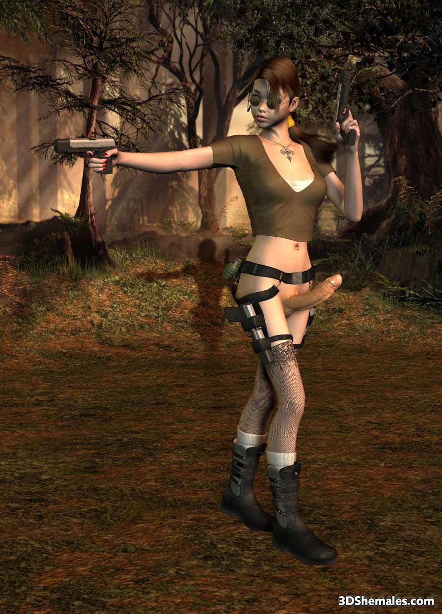 3D dickgirl tomb raider #69692078