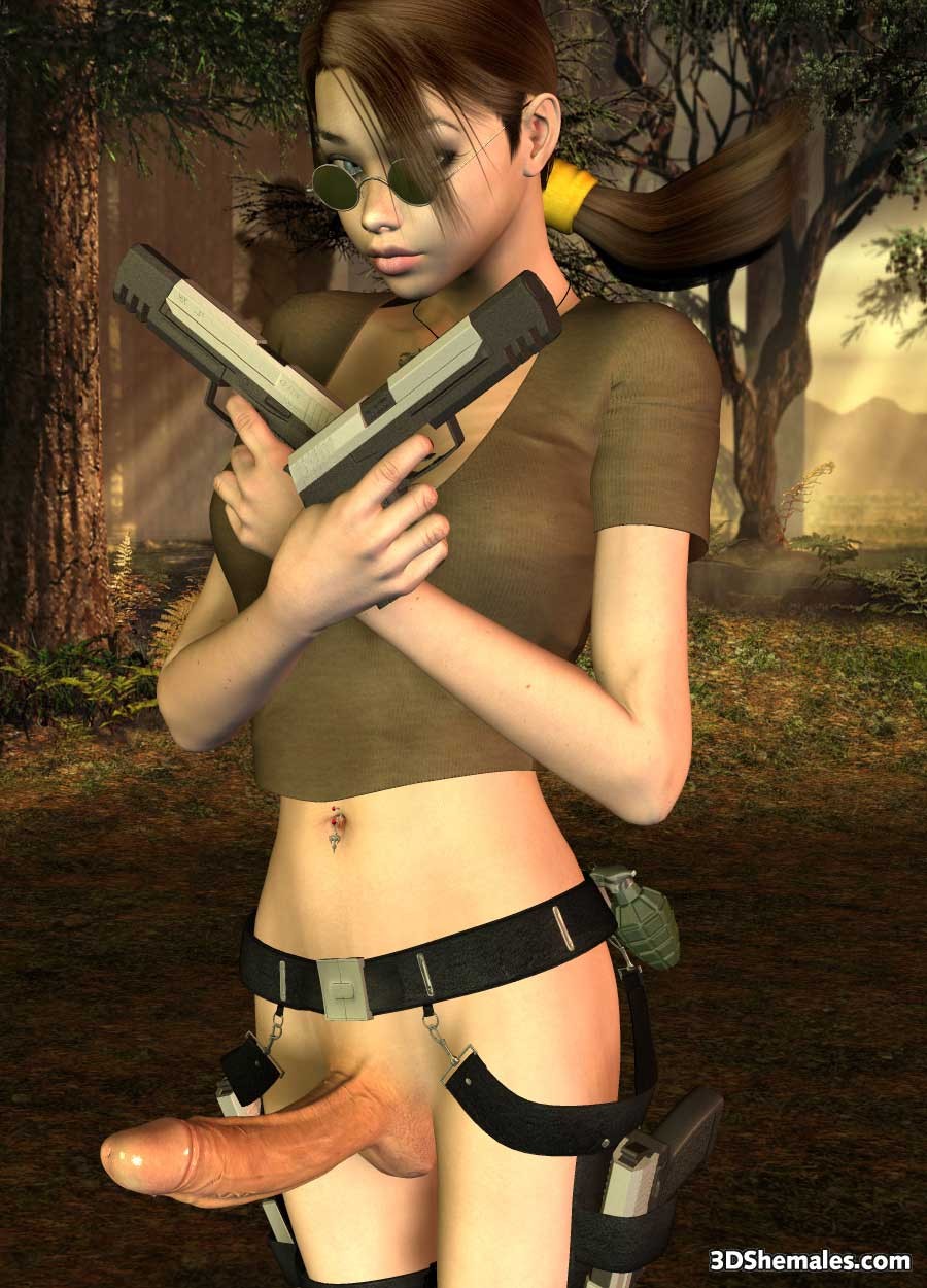 3D dickgirl tomb raider #69692122