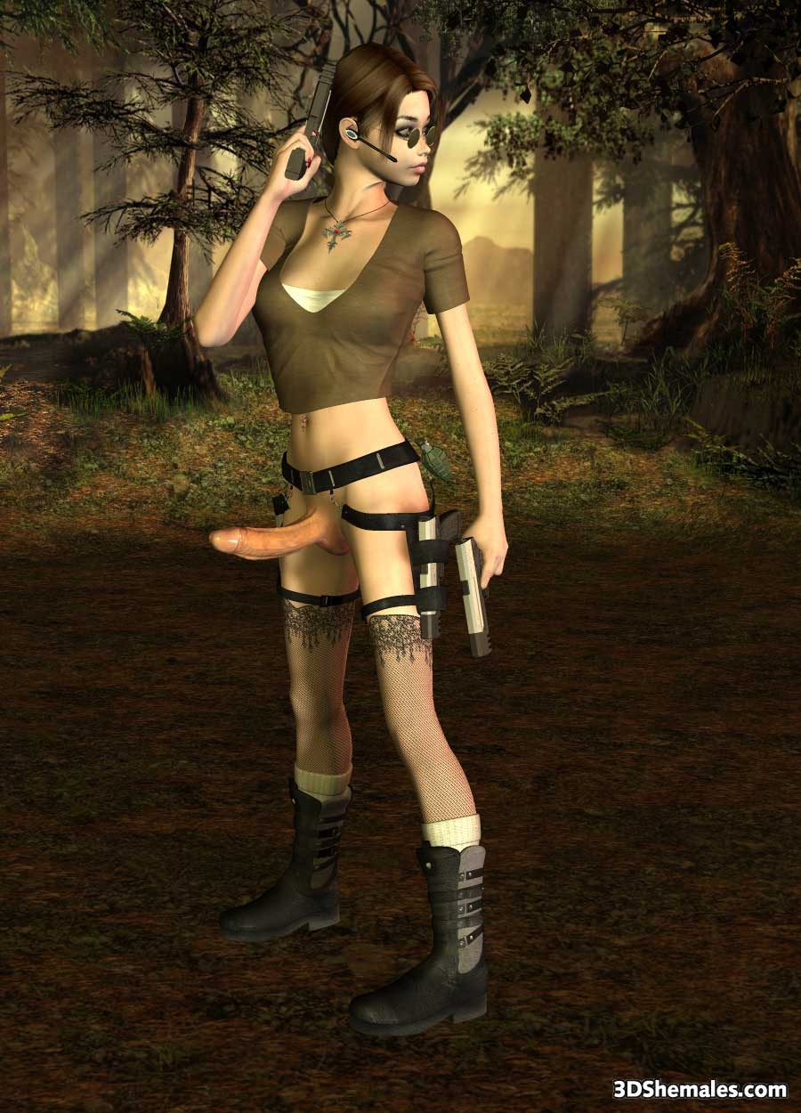 3D dickgirl tomb raider #69692128