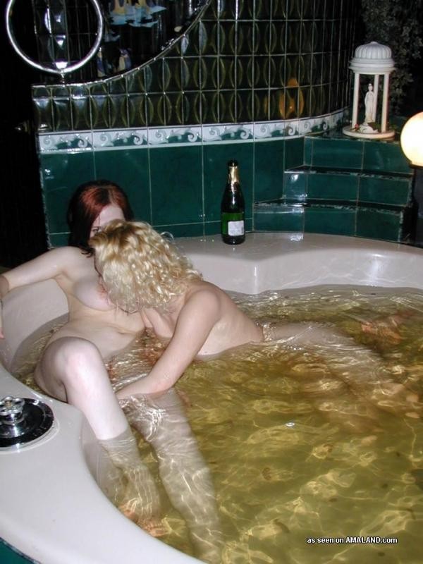 A redhead and a blonde having some lesbian fun #77030241