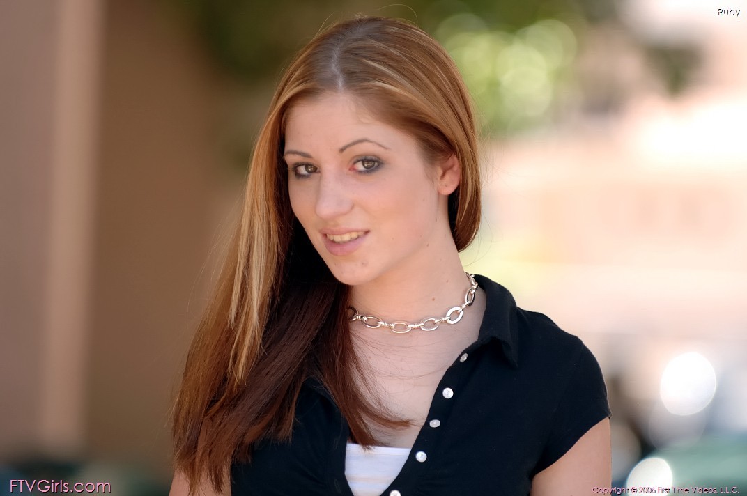 Pretty redhead pulls panties aside in a public cafe #78650696