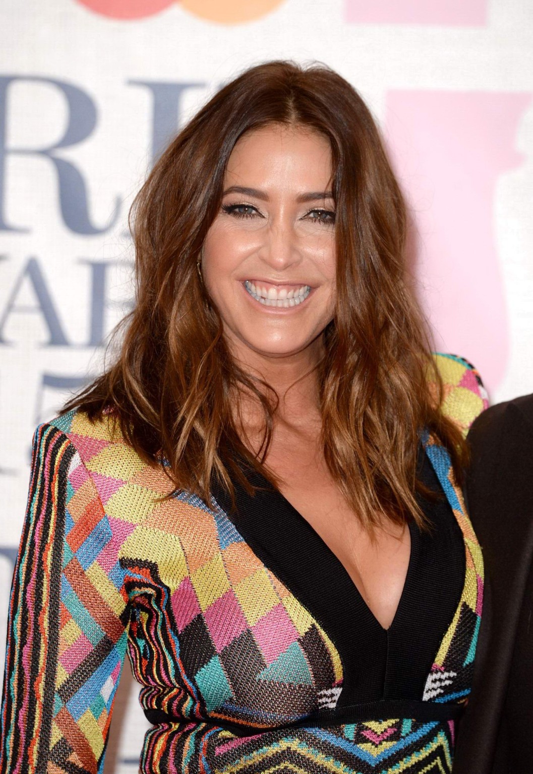 Lisa Snowdon leggy and cleavy at the BRIT Awards 2015 in London #75171379