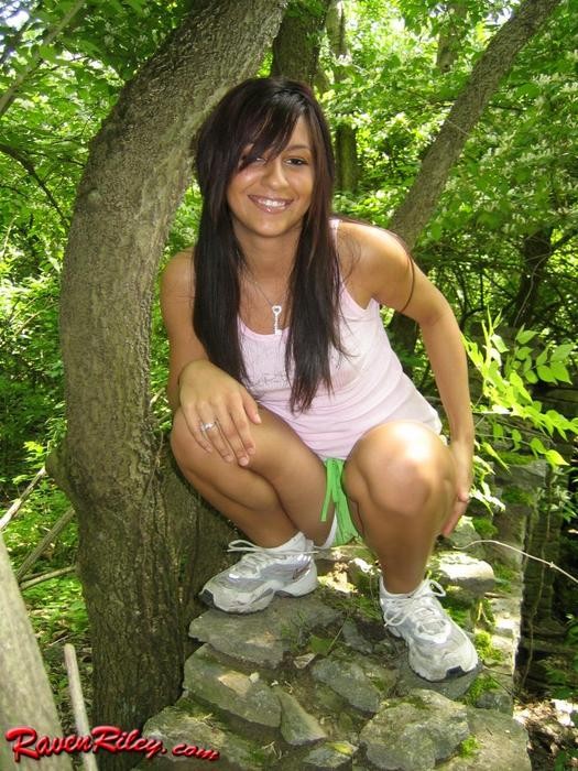Raven Riley gets totally nude in nature #78634786