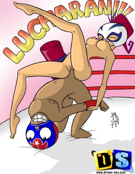 Geile Helden von mucha lucha kämpfen um Muschi
 #69391205