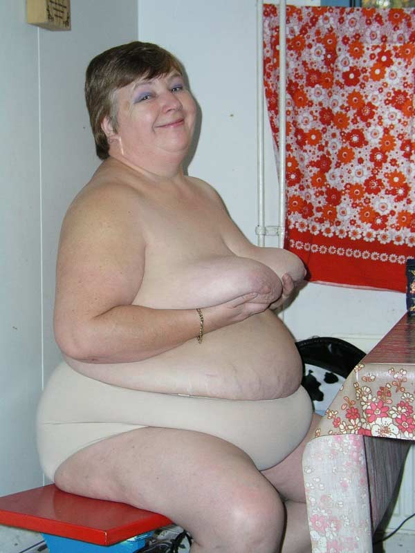 Big fat old granny showing her naked huge body #75568171