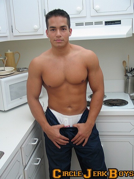 Hunk with a solid chest in his boxers #77001726