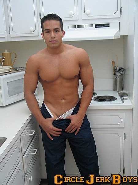 Hunk with a solid chest in his boxers #77001732