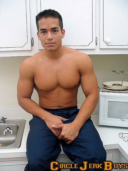 Hunk with a solid chest in his boxers #77001772