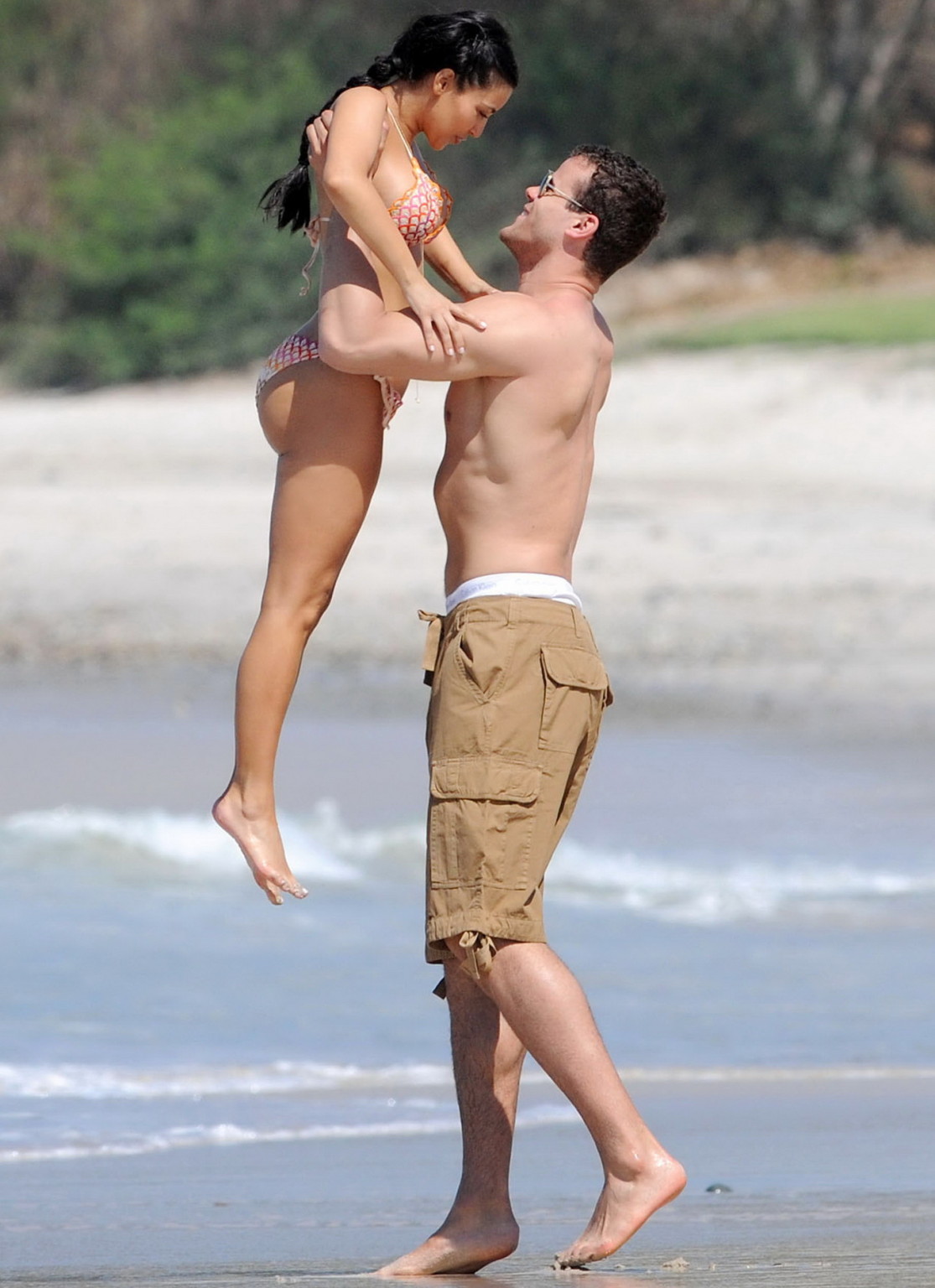 Kim Kardashian in bikini humping her big BF on the Beach in Puerto Mita #75305062