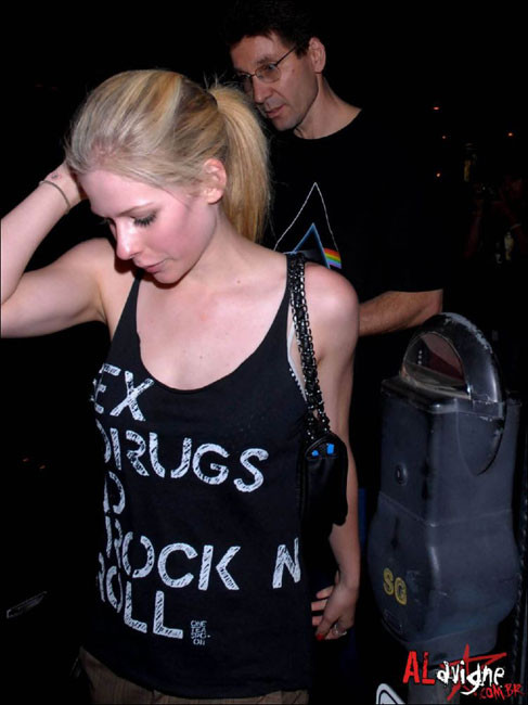 Avril Lavigne shows her perky tit #75443600