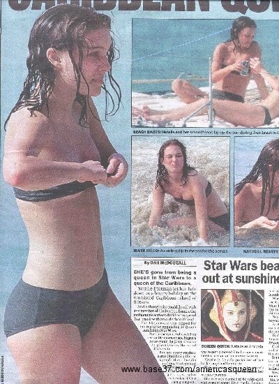 Natalie Portman, actrice au visage doux, nue sur la plage
 #75351351