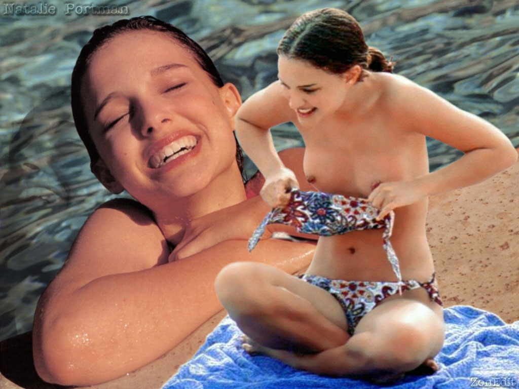Natalie Portman, actrice au visage doux, nue sur la plage
 #75351365