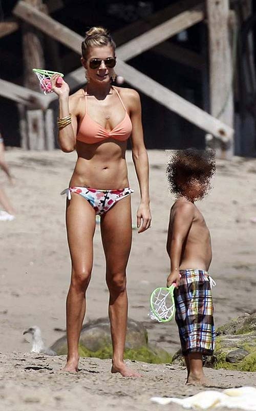 Leann Rimes posing on beach and showing her sexy body in bikini #75290107